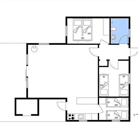 בית נופש 1536-aakirkeby-sohojbakken-18 *